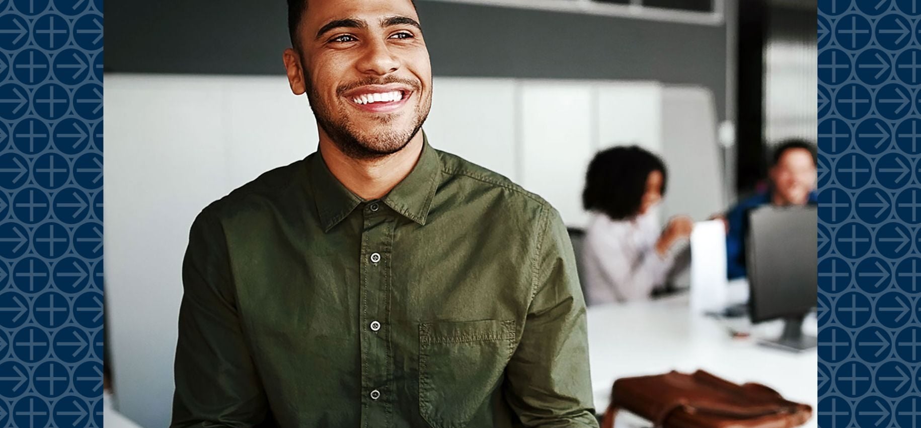 Man stands in conference room