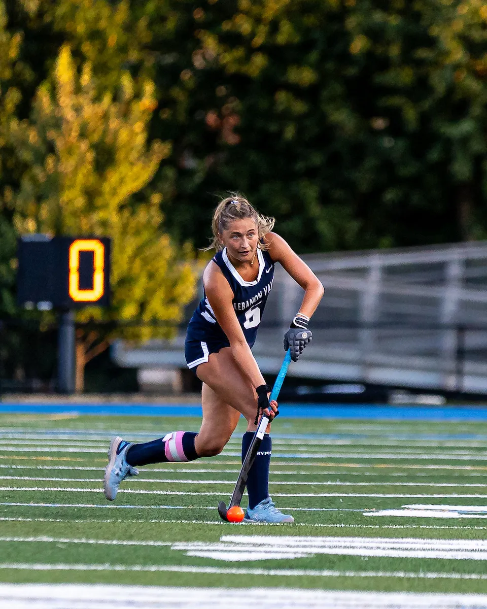 LVC field hockey player on field