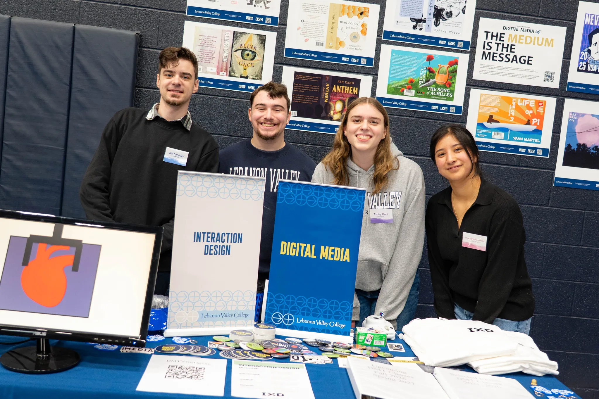 Digital Media and Interaction Design students at LVC Live event