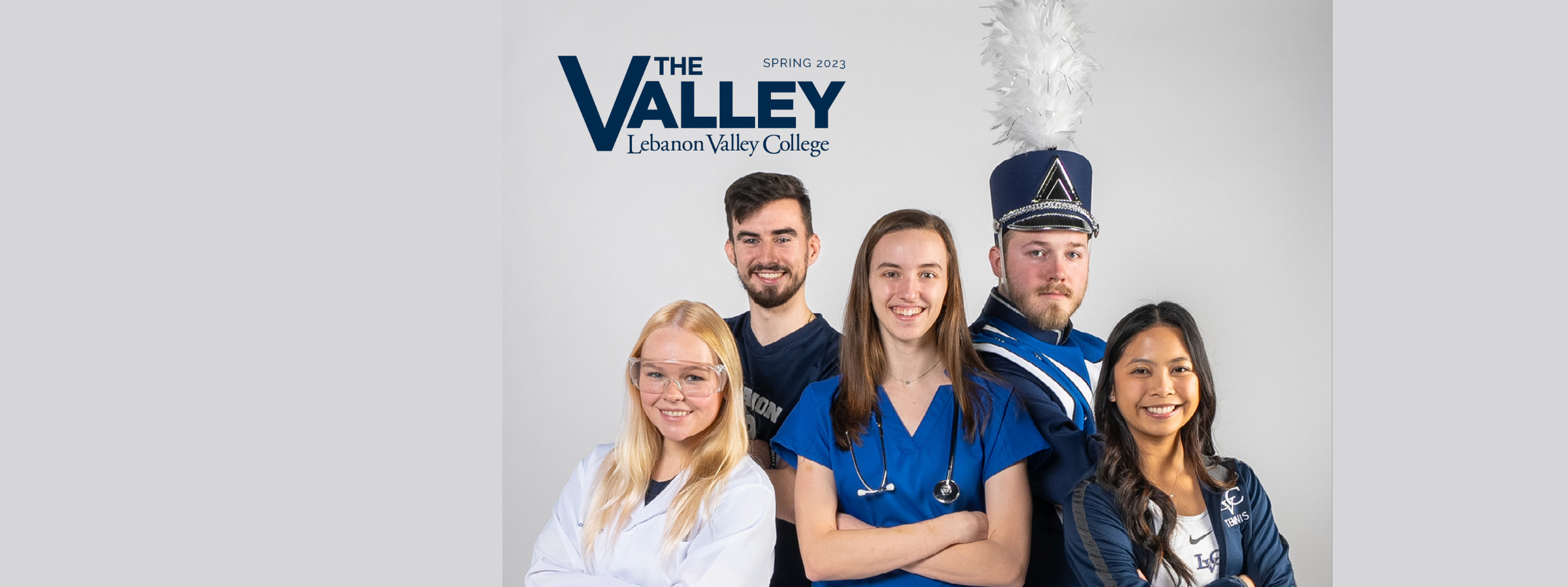 LVC student-athletes pose for magazine cover