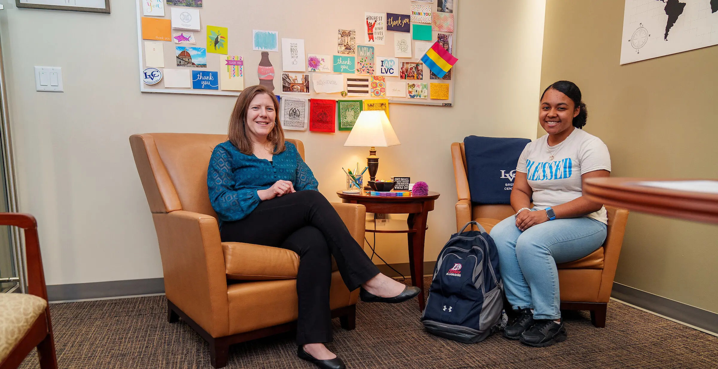 Breen Center director meets with student