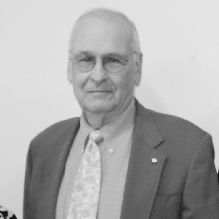 Black and white photo of Richard Charles