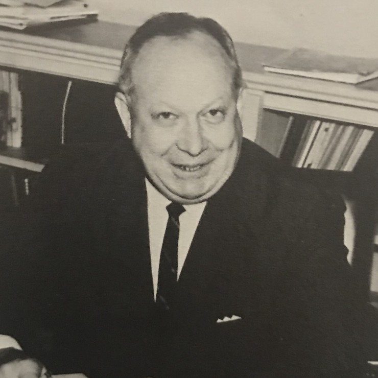 Black and white photo of Robert Riley