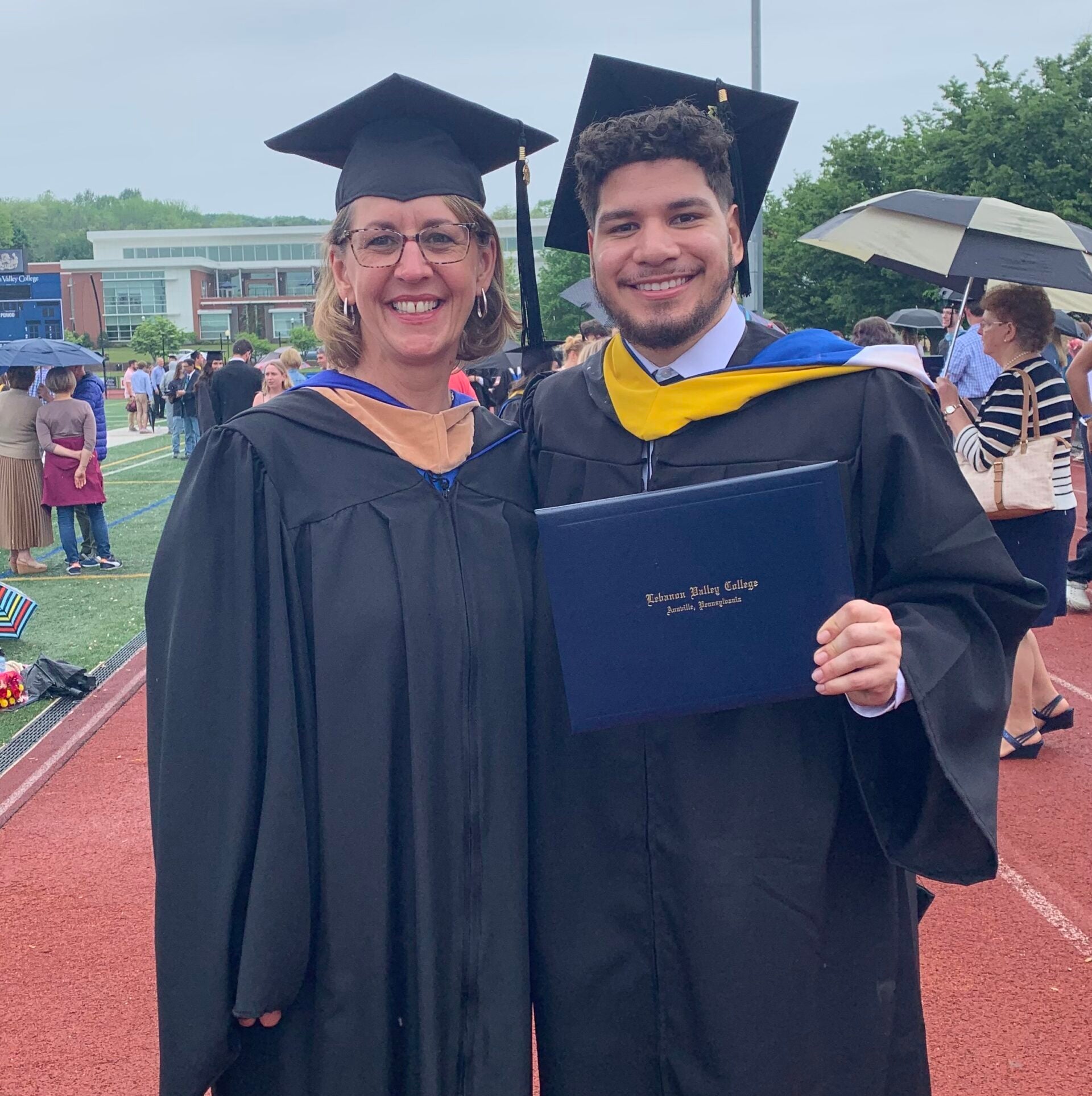 Jen Liedtka and LVEP graduate at LVC Commencement