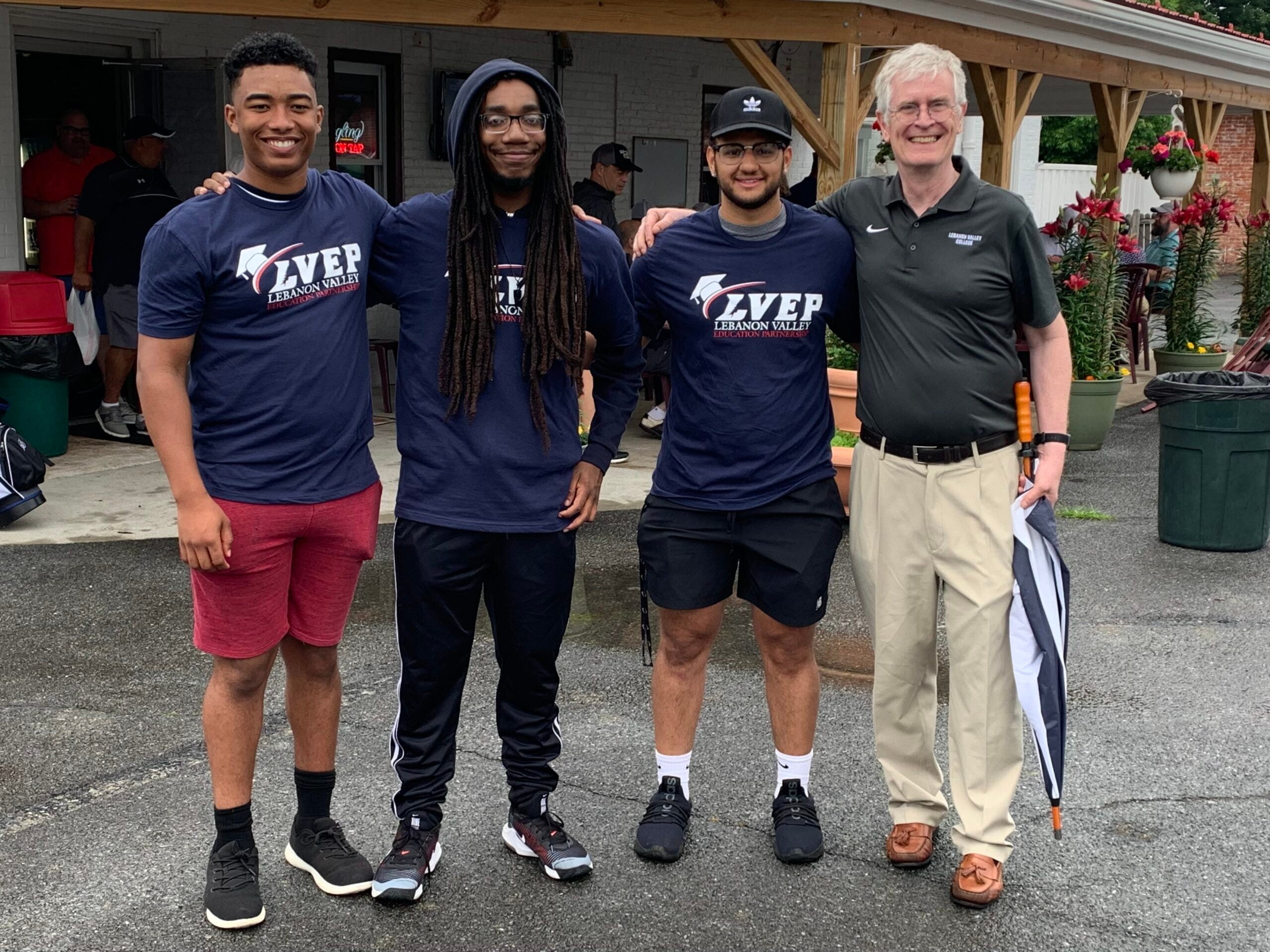 LVEP students with LVC President James MacLaren