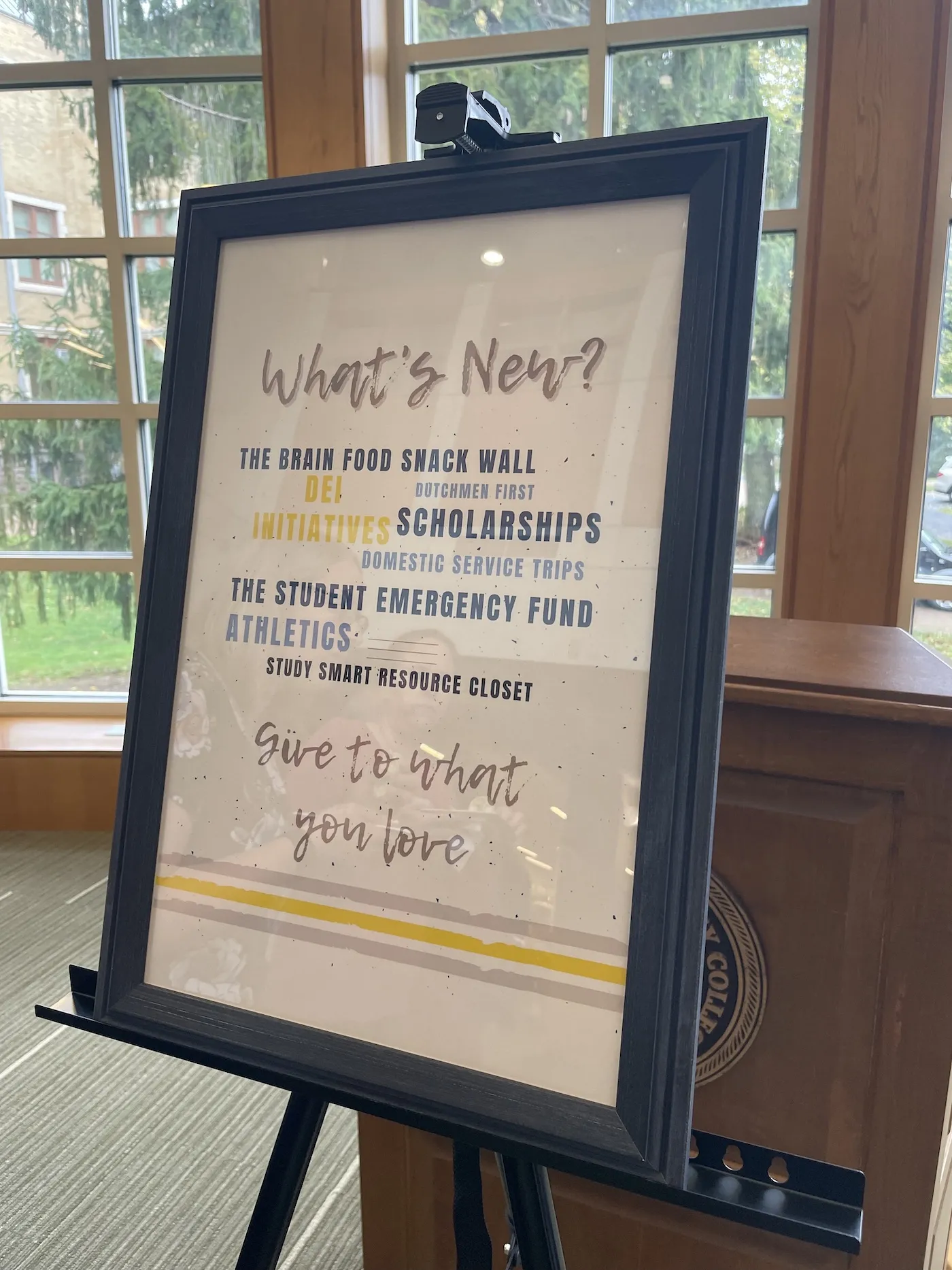 Campus Family event sign