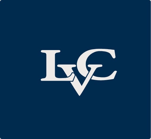 lvc logo on dark blue background