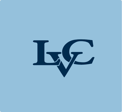 lvc logo on light blue background