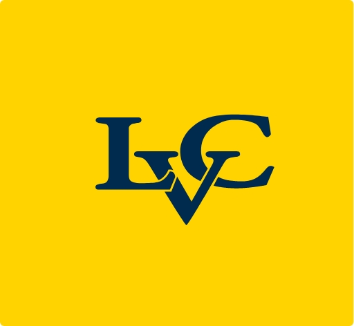 lvc logo on yellow background