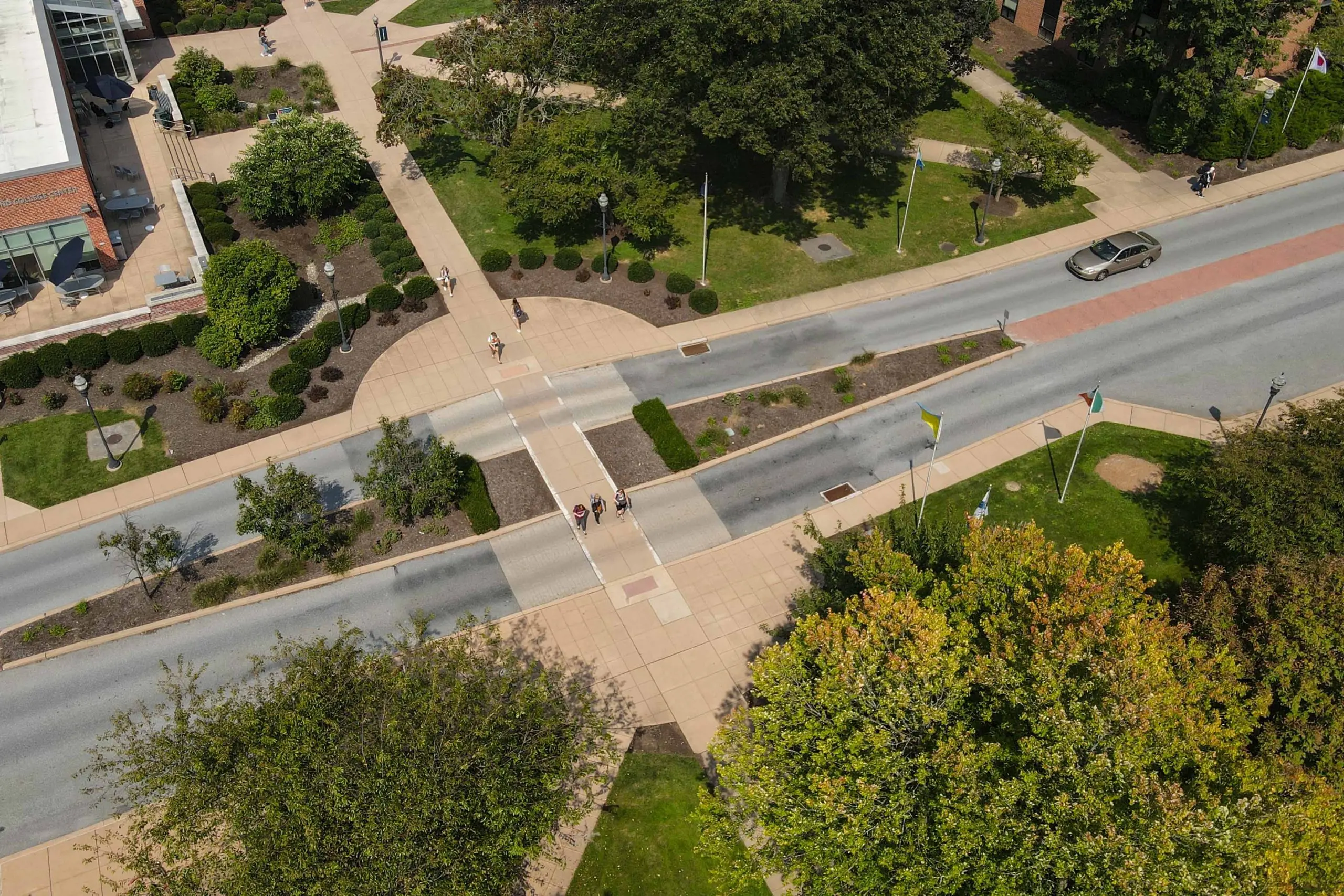 Aerial photo of campus.