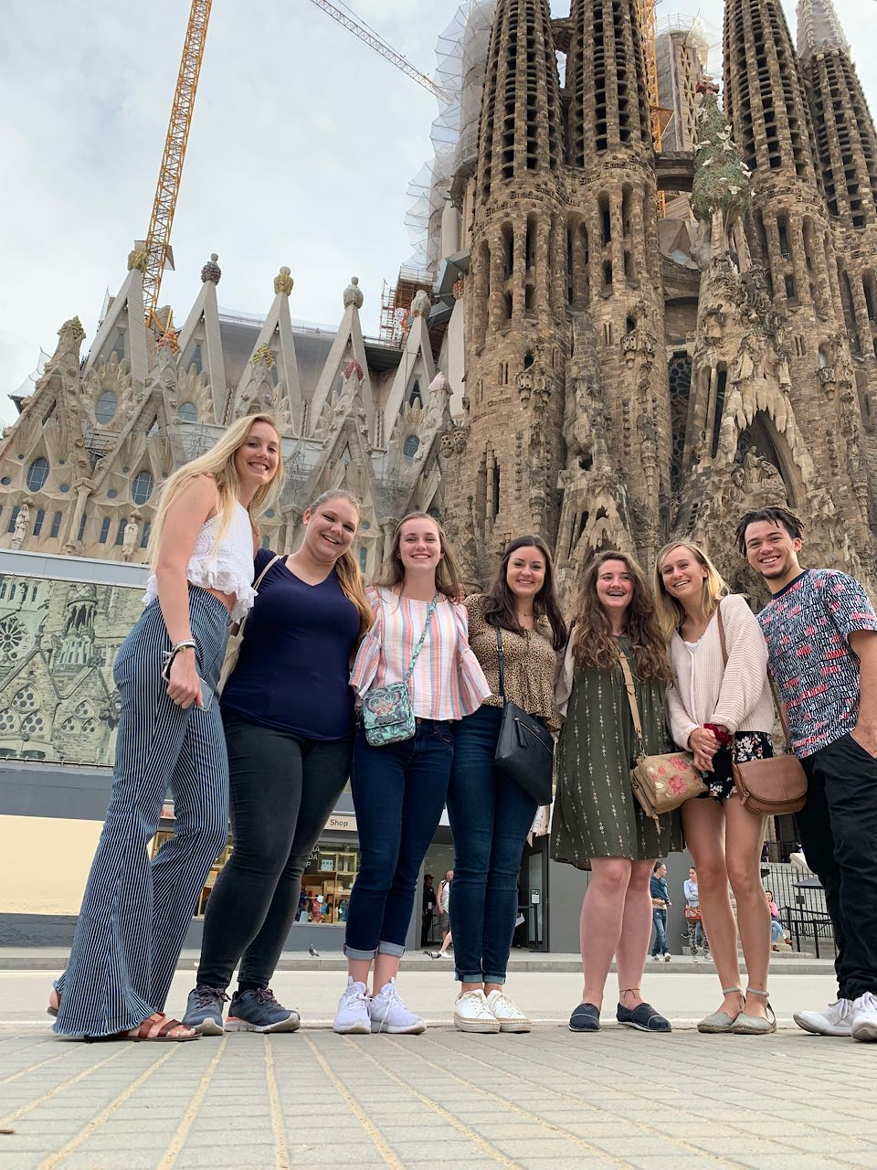 Students study abroad in Barcelona, Spain