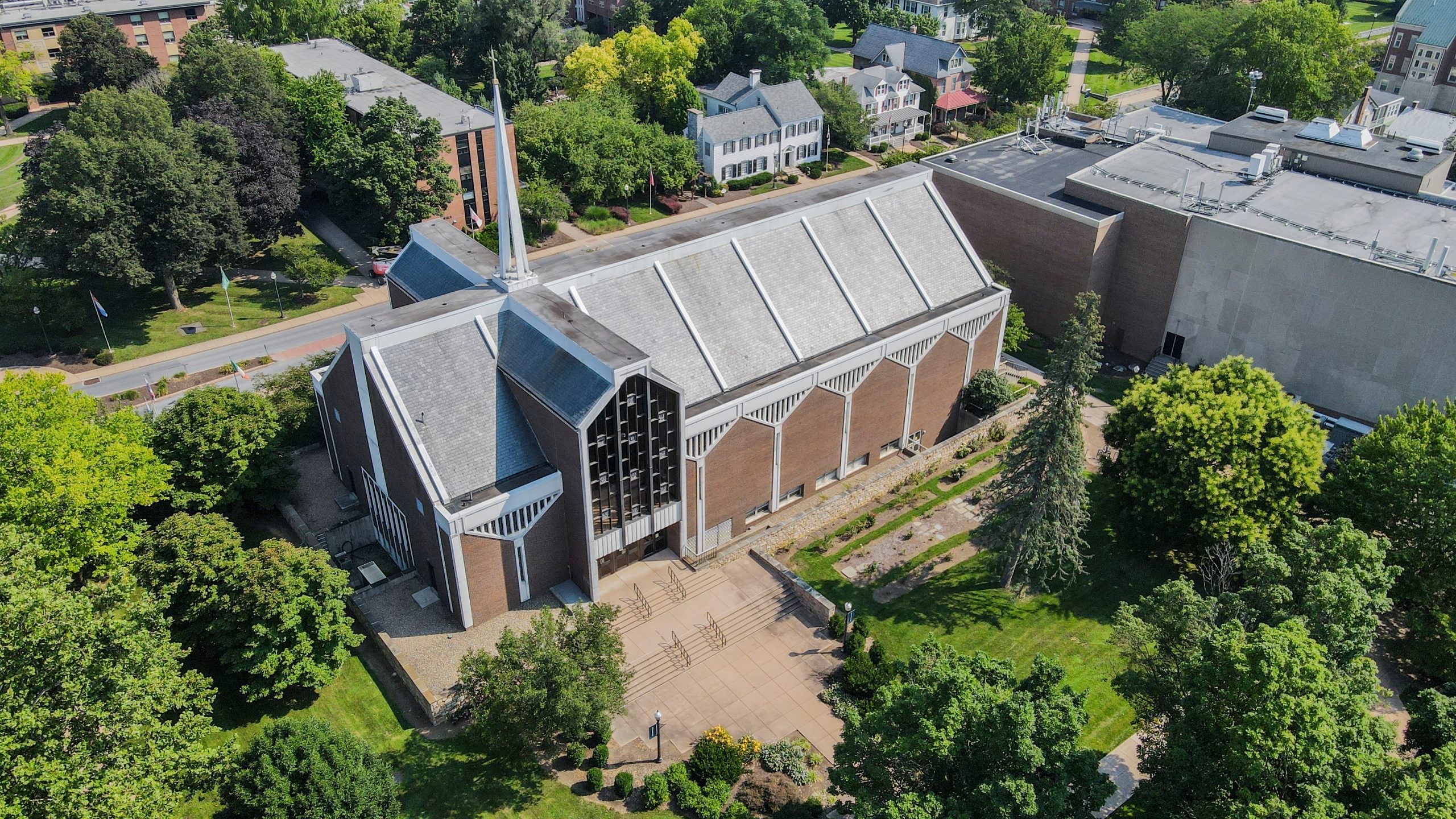 Aerial view of Miller Chapel