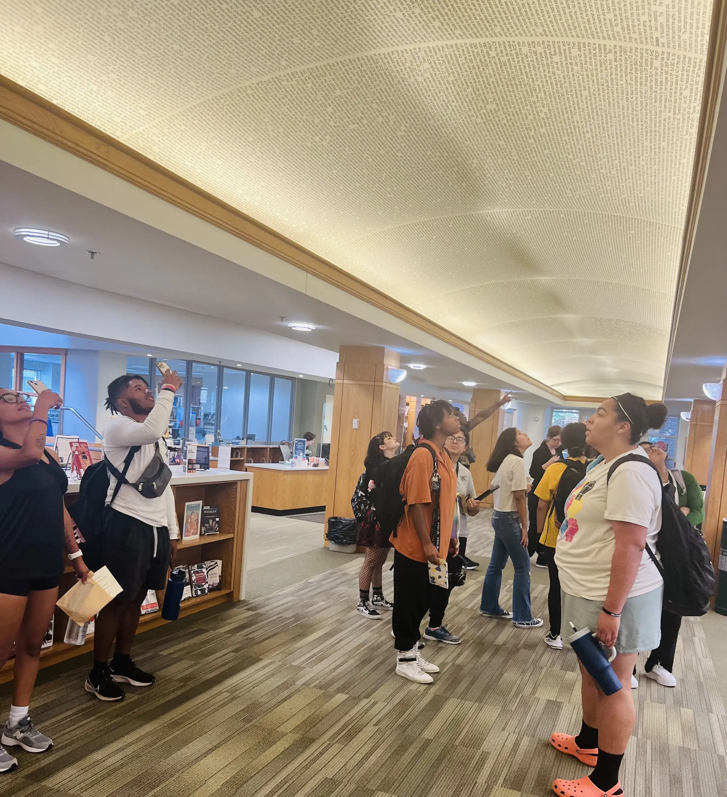 LVC Summer Enrichment Program students take a tour of Bishop Library