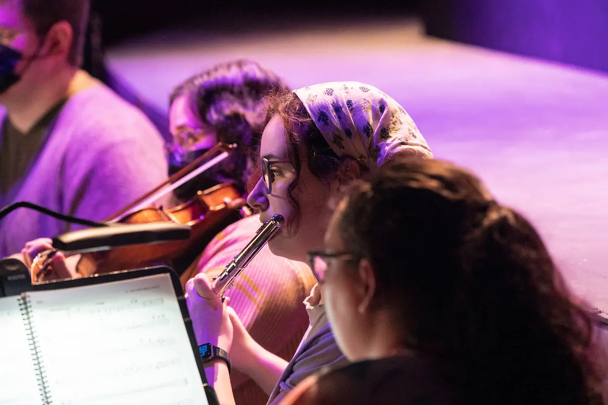 Students play music for Bonnie and Clyde show at LVC