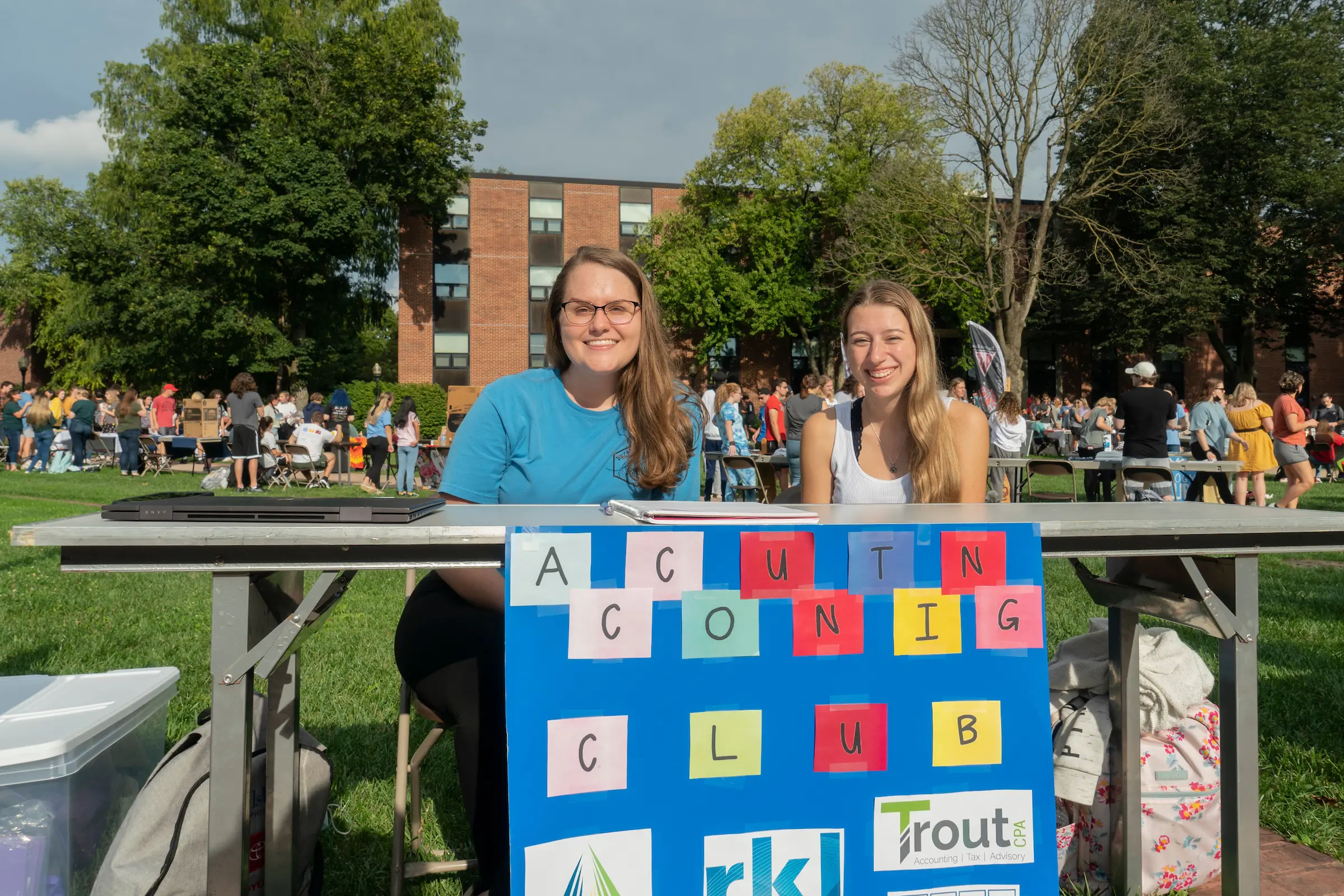 Accounting Club table at LVC Student Engagement Fair