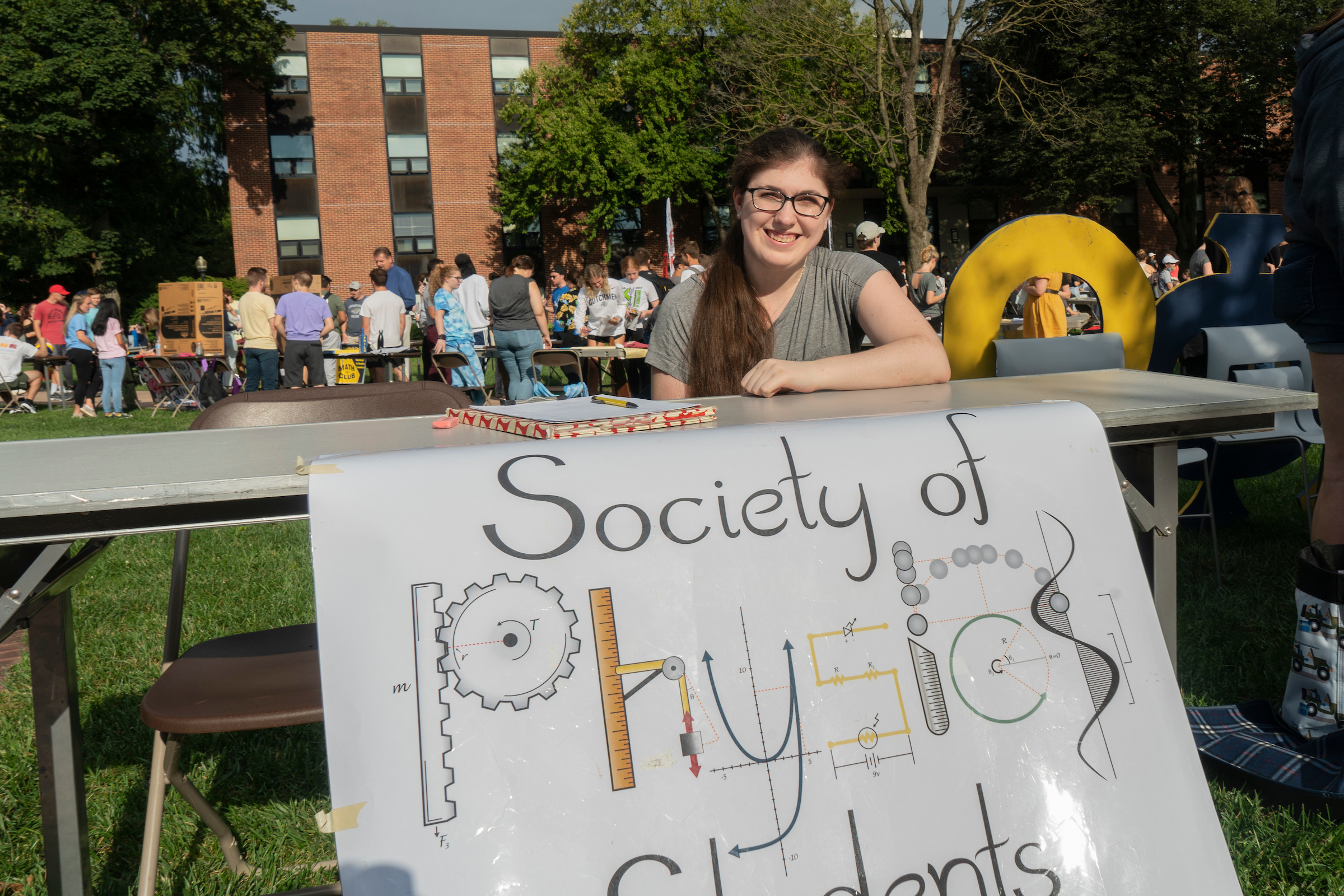 Society of Physics Students table at LVC Student Engagement Fair