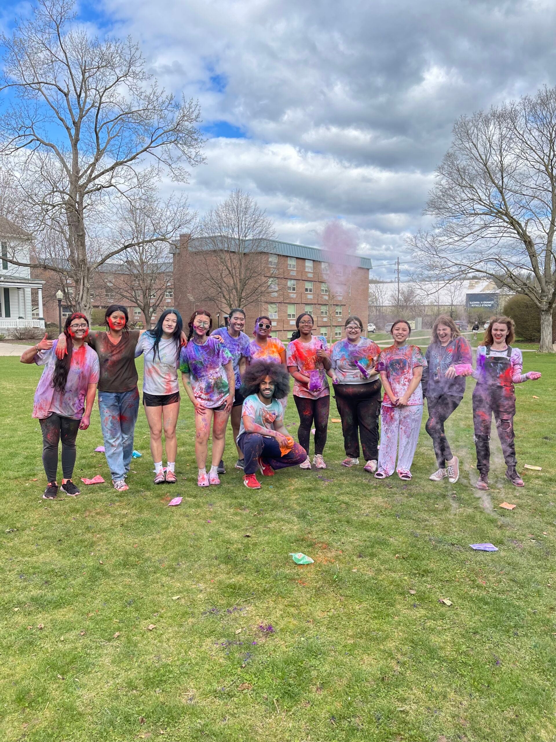 LVC students celebrate Hindu festival of Holi