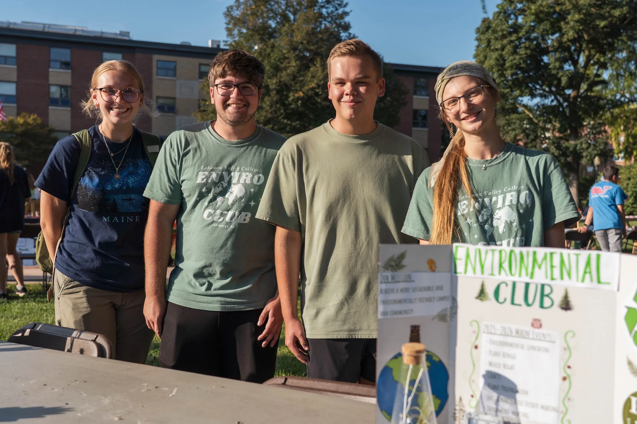 Environmental Club members at 2025 Student Engagement Fair