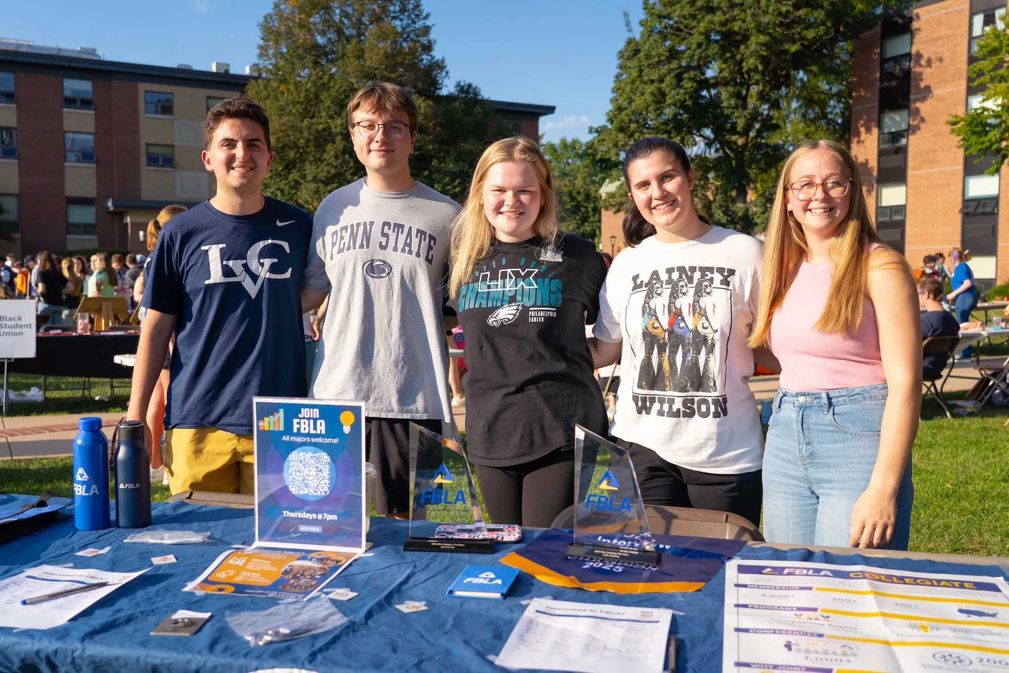 Future Business Leaders of America (FBLA) members at 2025 Student Engagement Fair