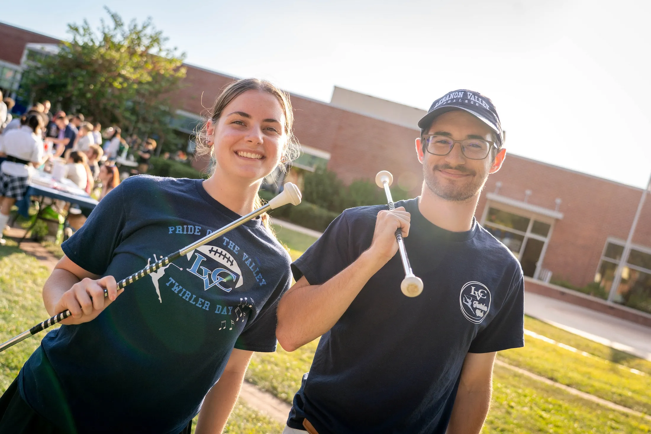 Baton Twirling Club members at 2025 Student Engagement Fair