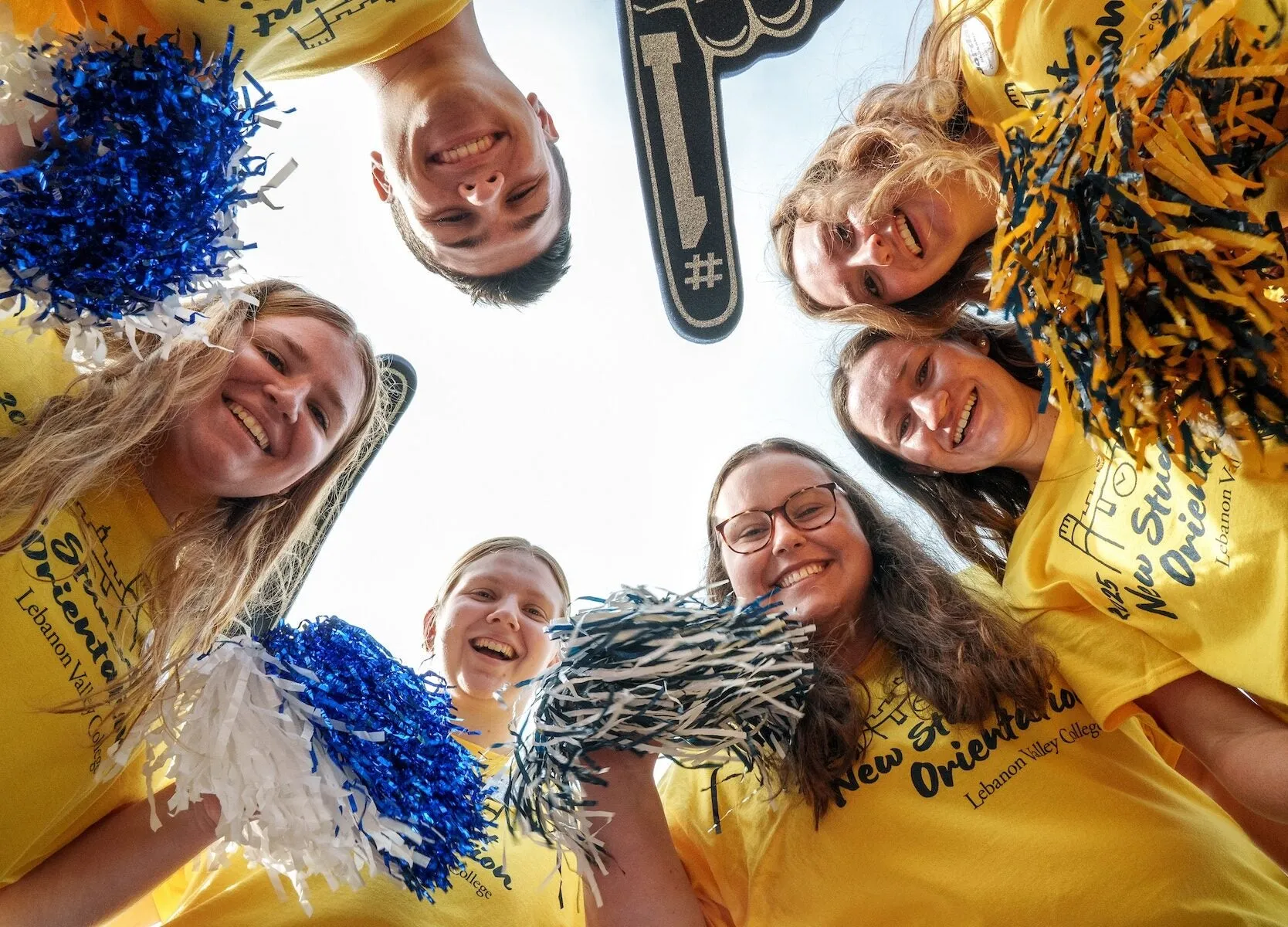 Orientation Leaders on move-in day
