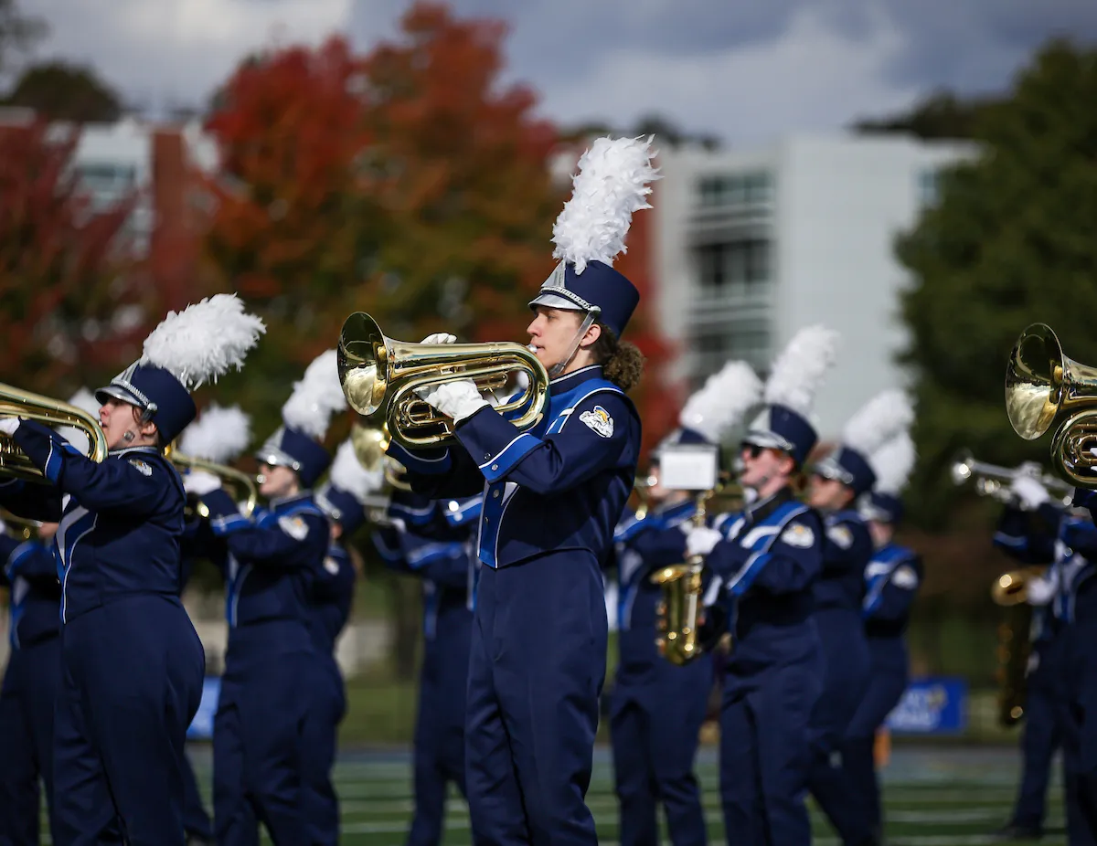 LVC Pride of the Valley Marching Band performs