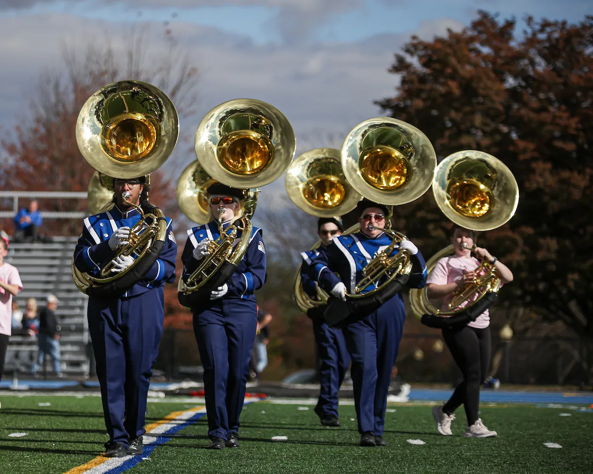 LVC Pride of the Valley Marching Band performs