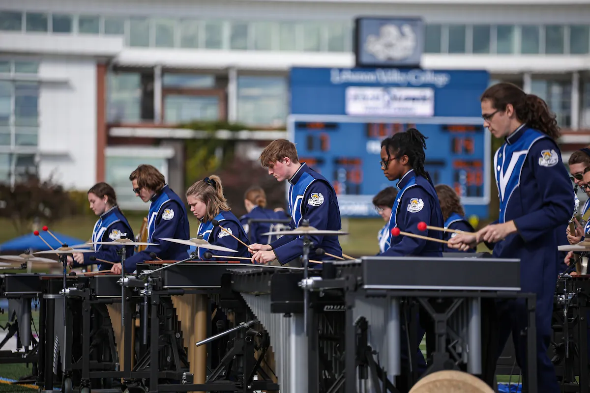 LVC Pride of the Valley Marching Band performs