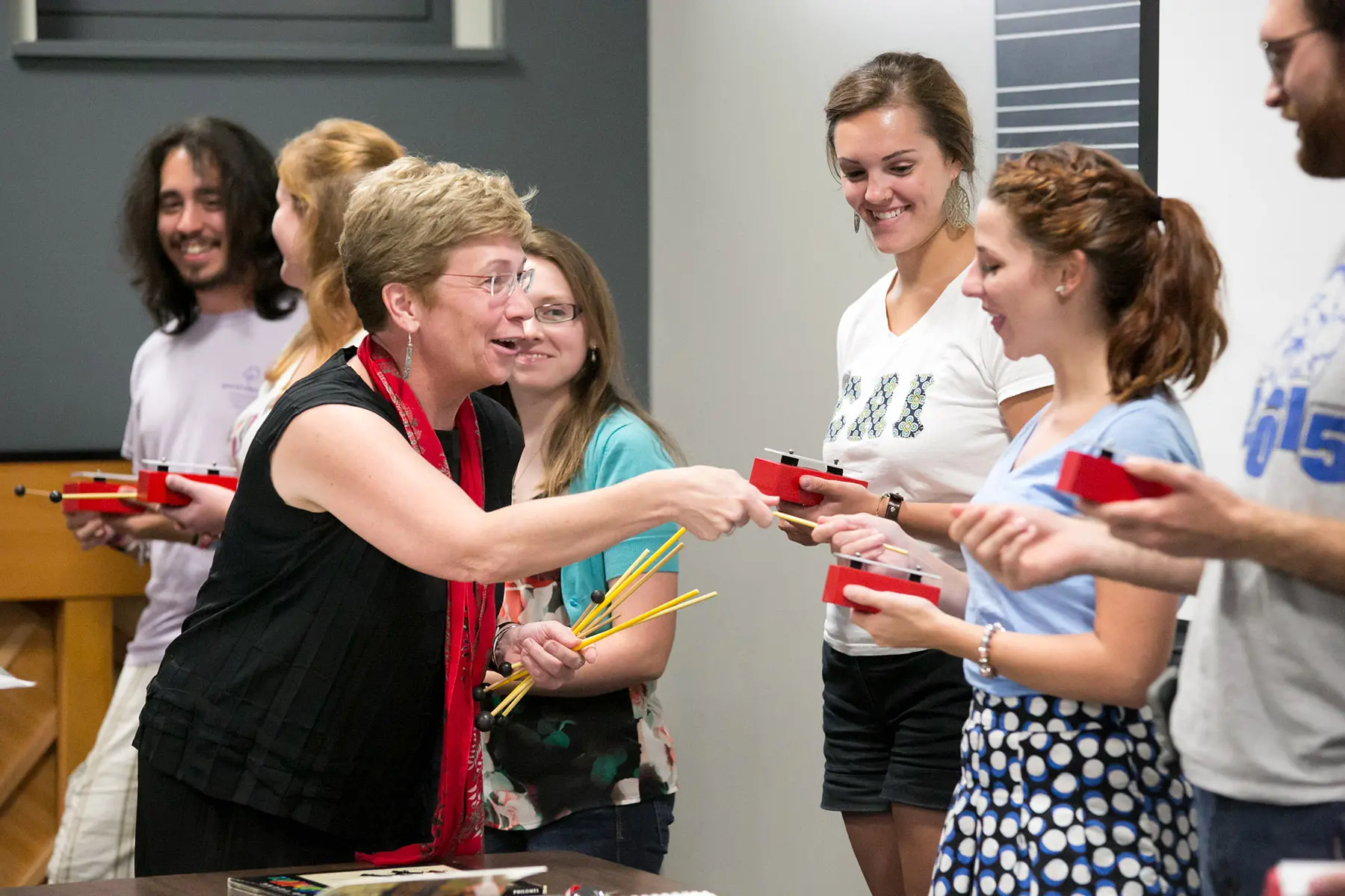 Music Education professor teaching students