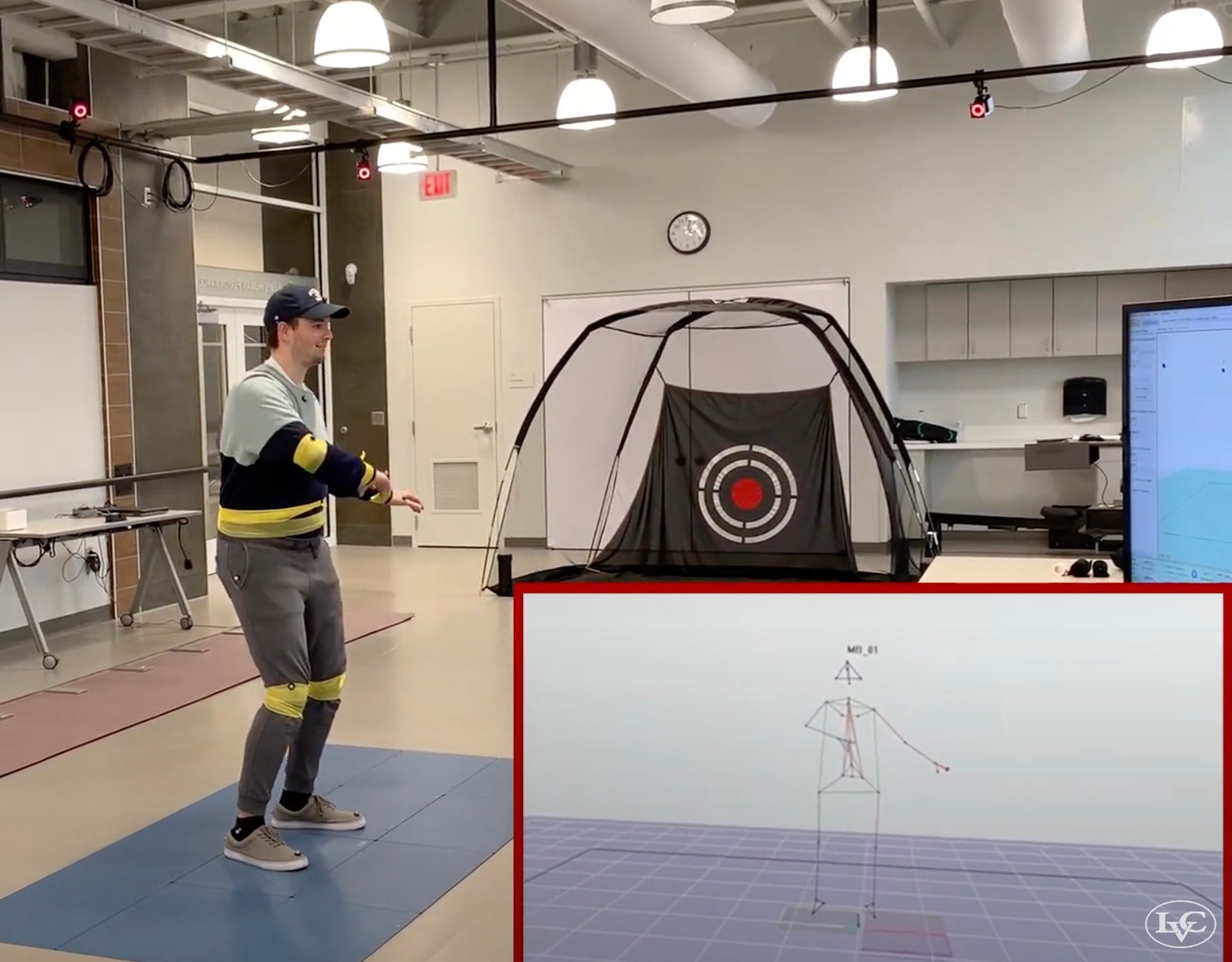 LVC students use motion capture technology to customize an avatar