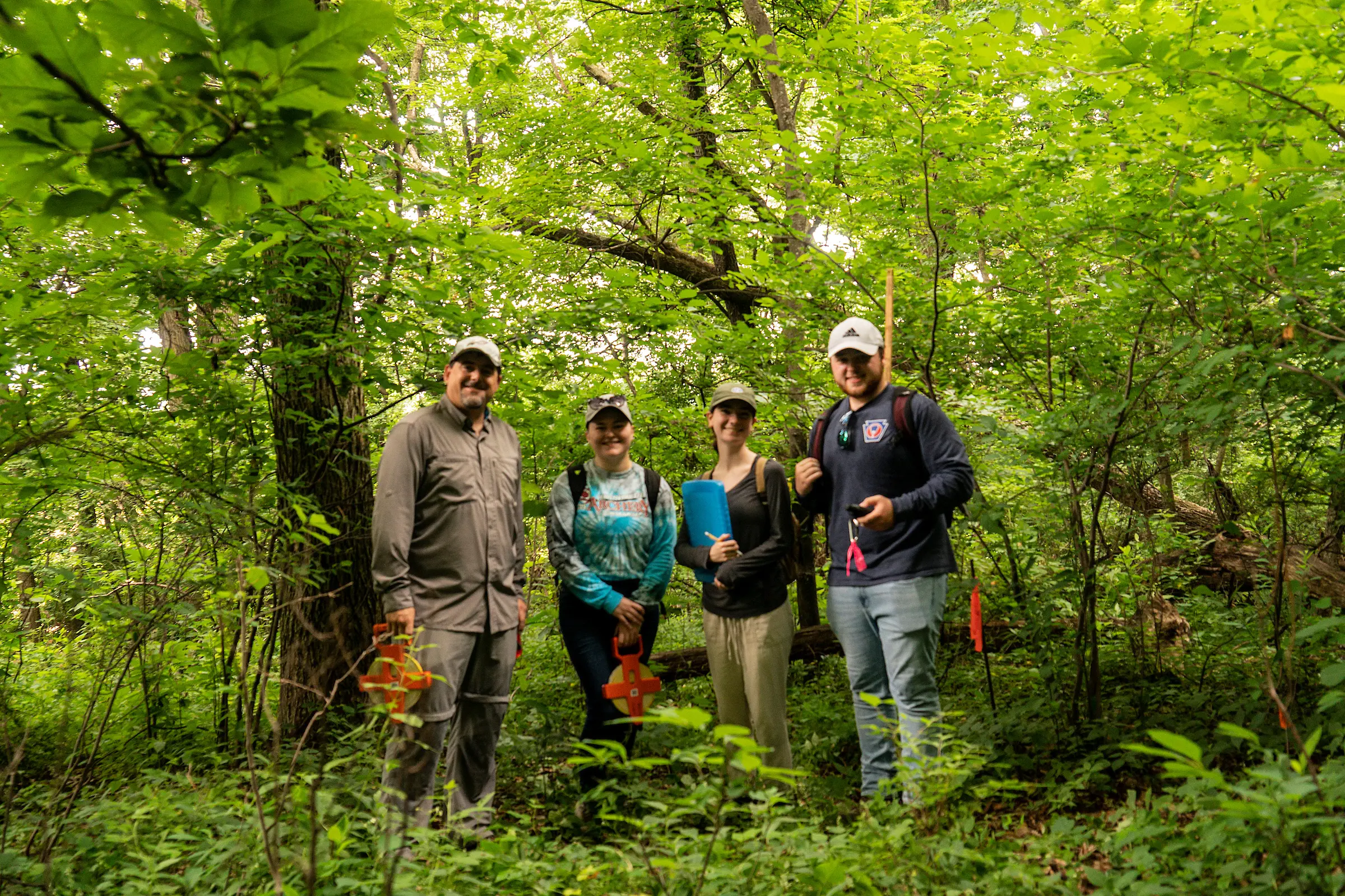 Students conduct research on spotted lanternfly during Research First Program.