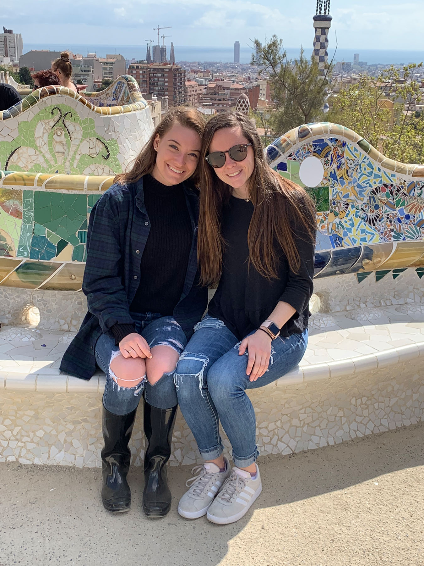 Two creative arts students studying abroad in Barcelona