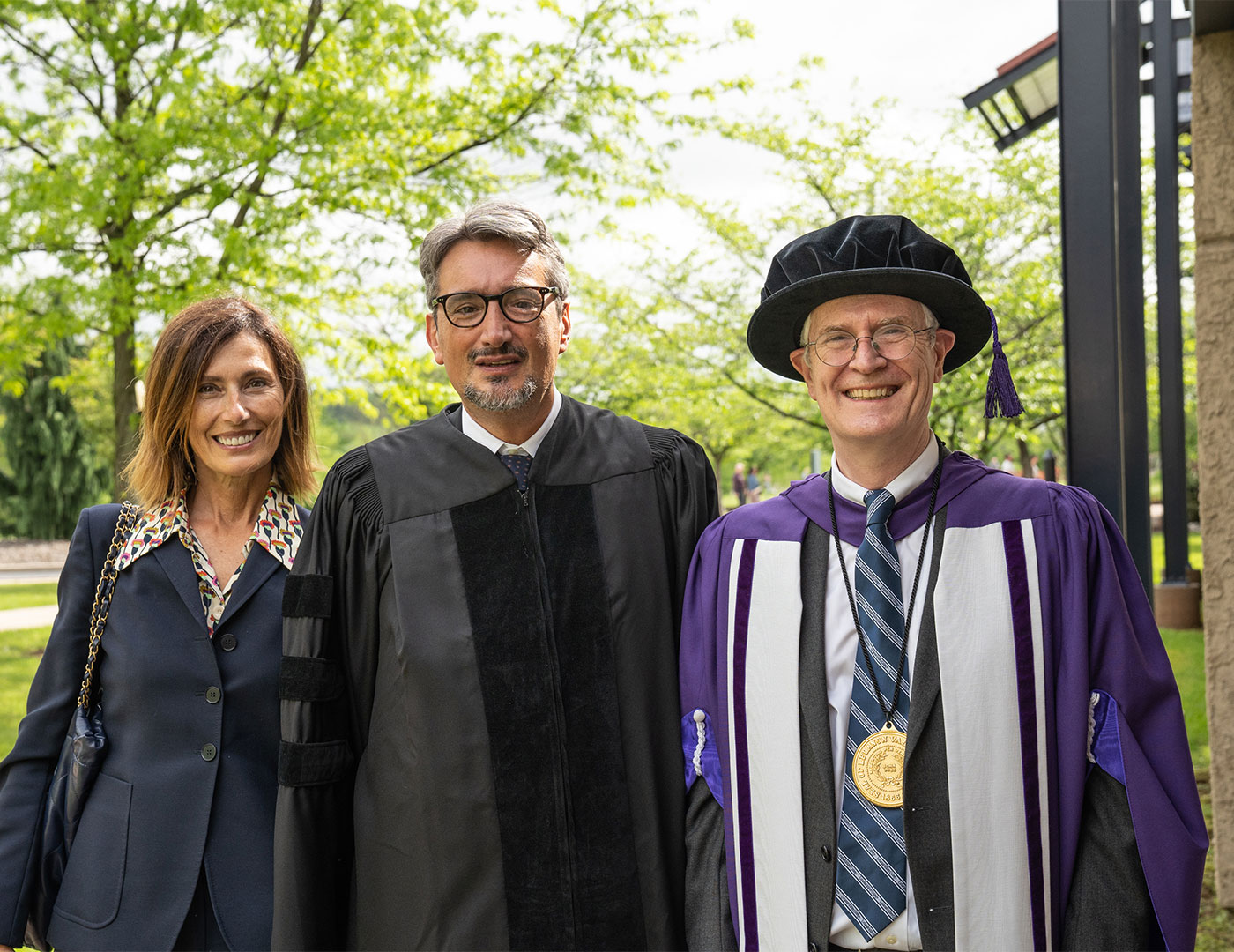 Giovanni Ferrero H’22, entrepreneur and executive chair of the Ferrero Group poses during LVC's 2022 Commencement weekend.