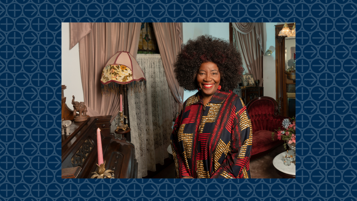Dr. Felicia Brown-Haywood in her home