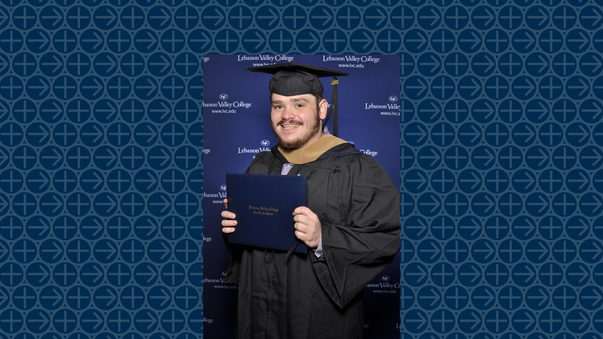 Brandon Vance at commencement