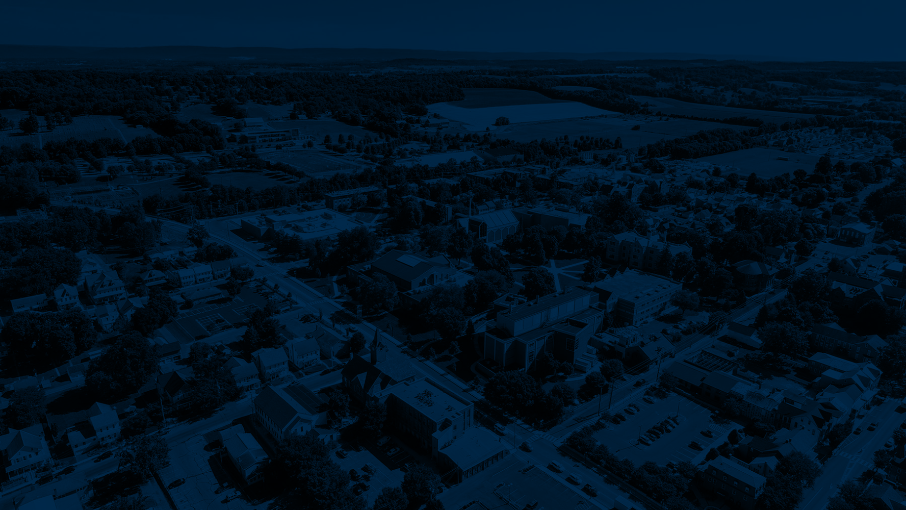 Aerial photo of LVC campus