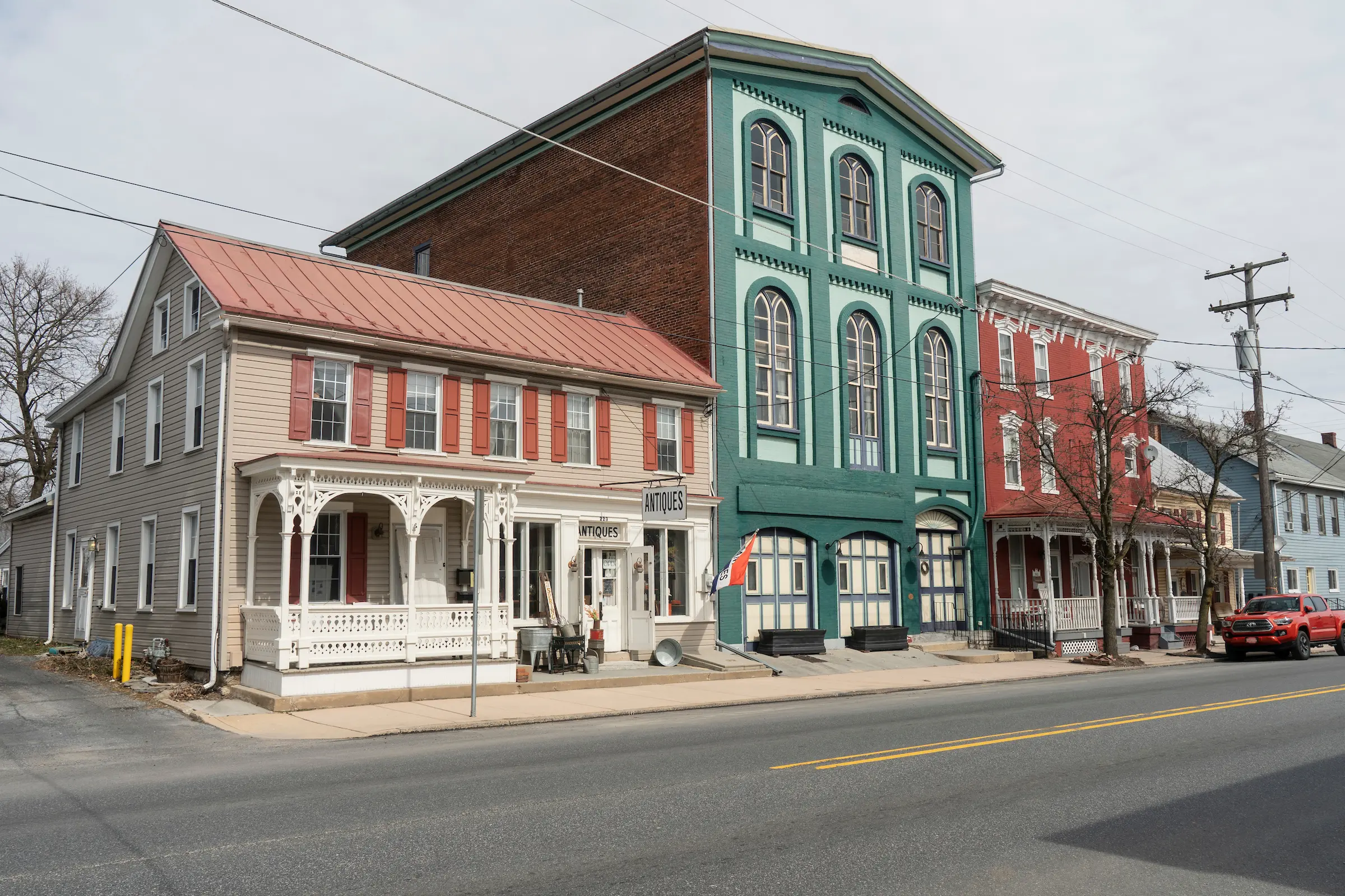 Buildings on Main Street in Annville, Pa.