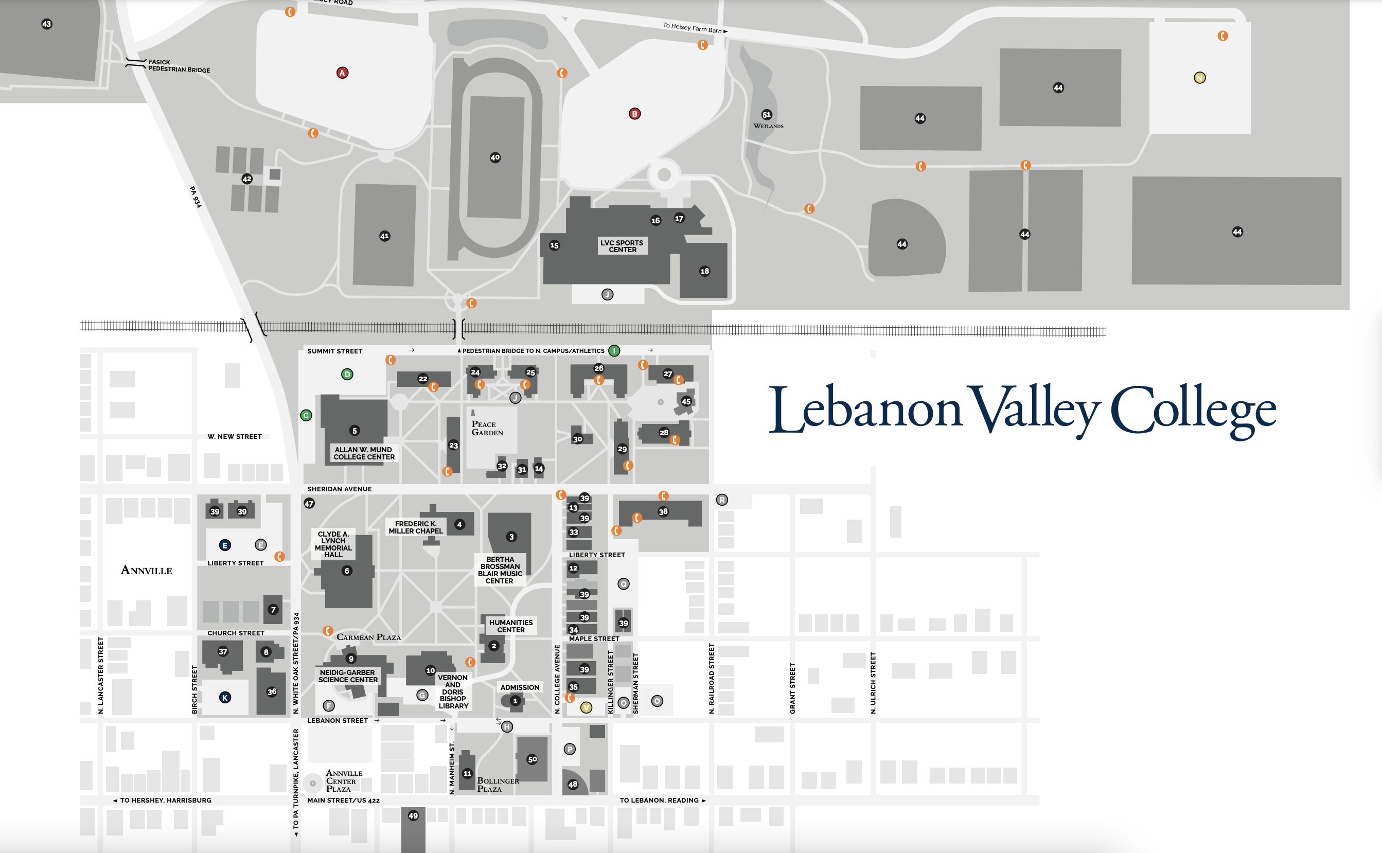 parking map of campus