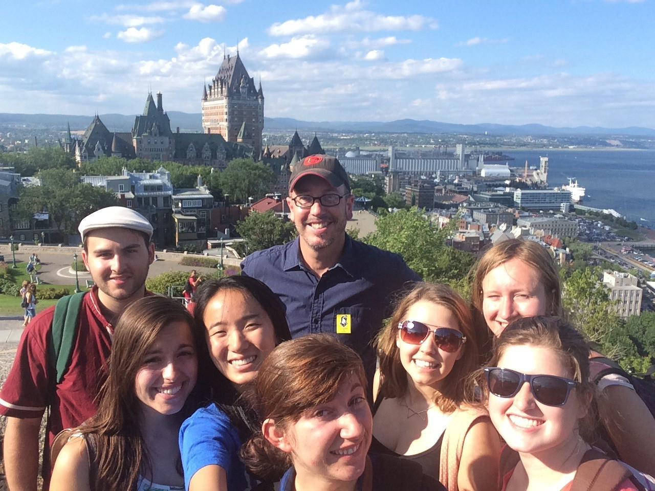 Students on Go First trip to Quebec City during summer 2015.