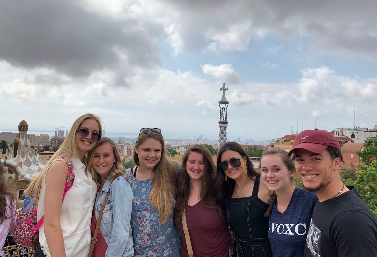 Students study abroad in Barcelona, Spain, through the art department's short-term program.