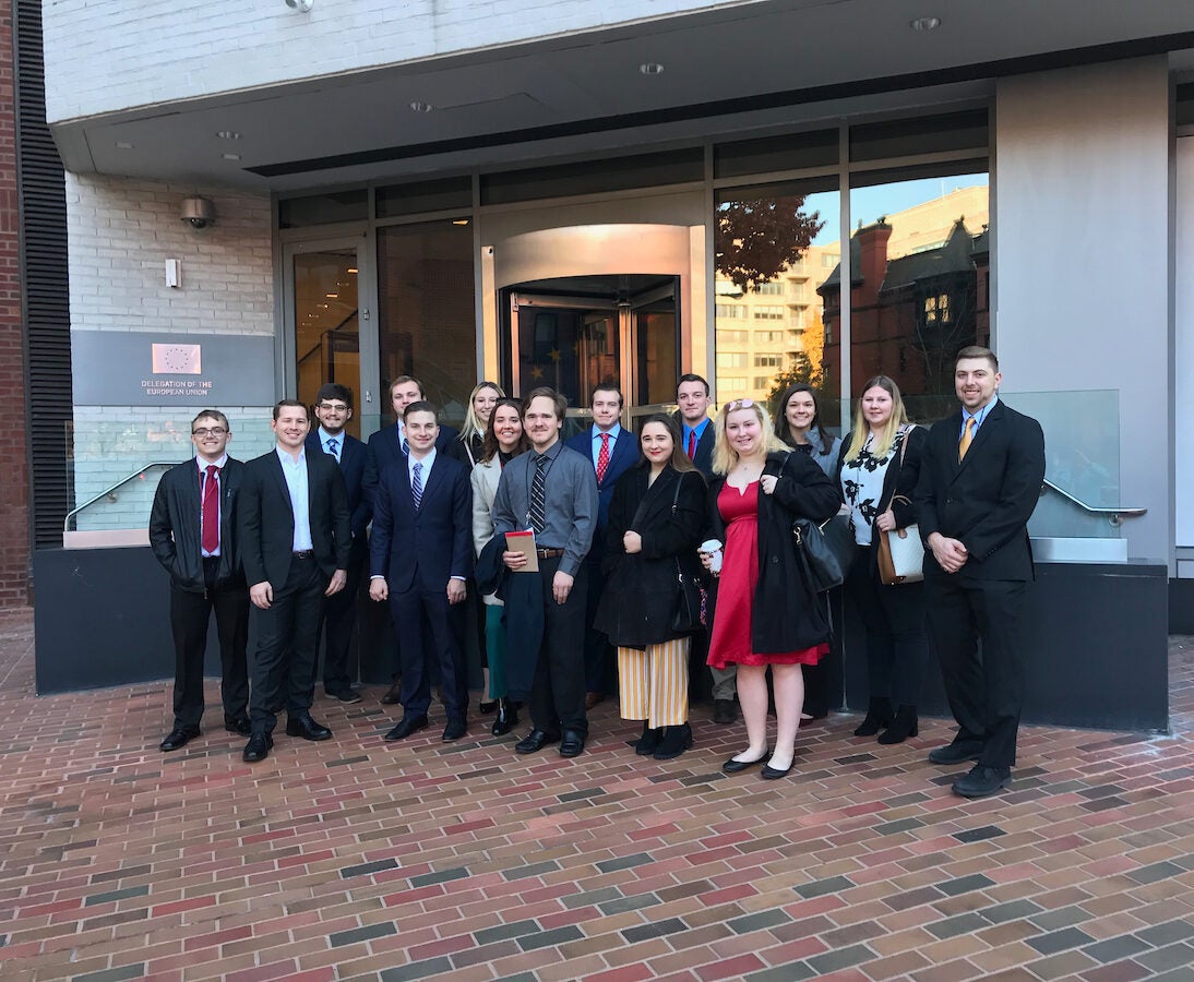 LVC political science students attend annual European Union Simulation in Washington, DC