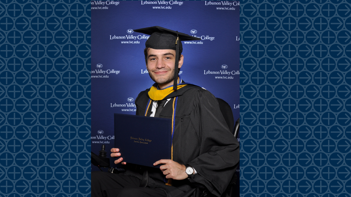 Christian Lantz at commencement