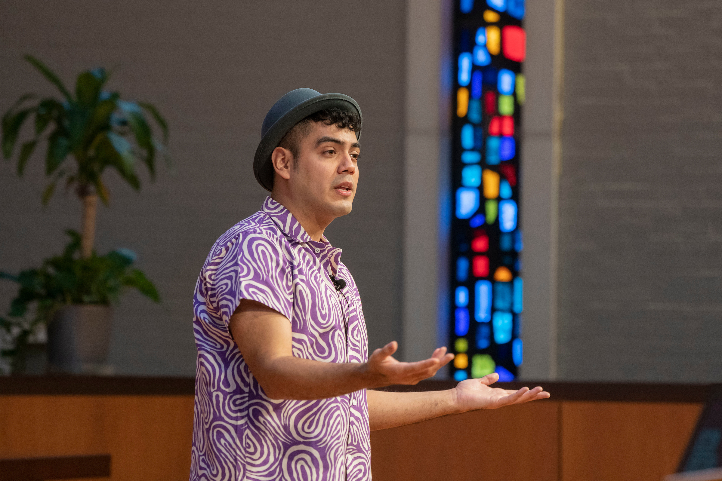 Saul Flores speaks at LVC's annual Symposium on Inclusive Excellence