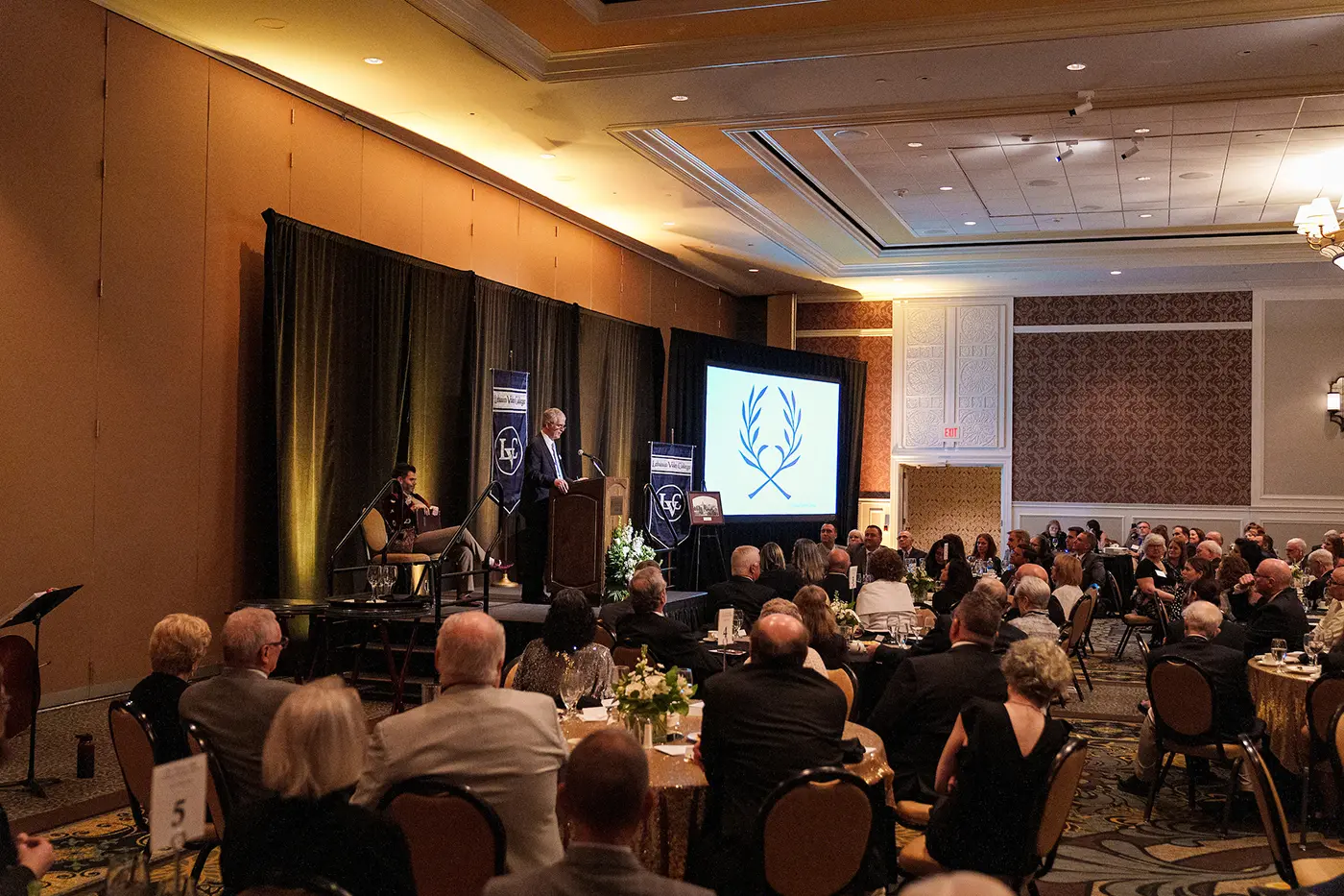 Members of the Vickroy Society attend the annual dinner at the Hershey Lodge.