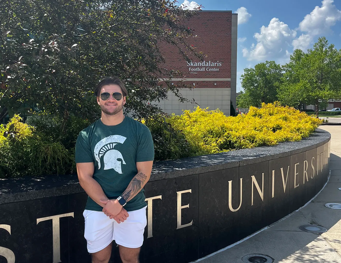 Griffin Weidler exercise science internship at Michigan State