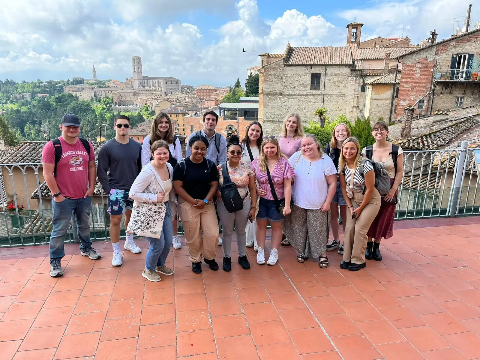 LVC students on excursion during summer Italy study abroad program