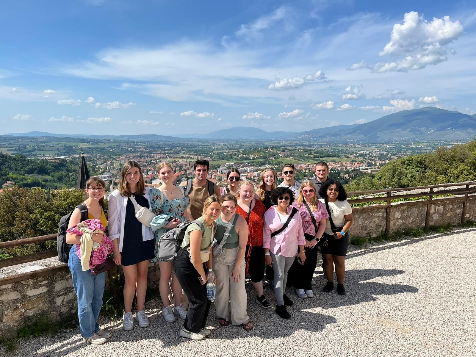 LVC students on excursion during summer Italy study abroad program