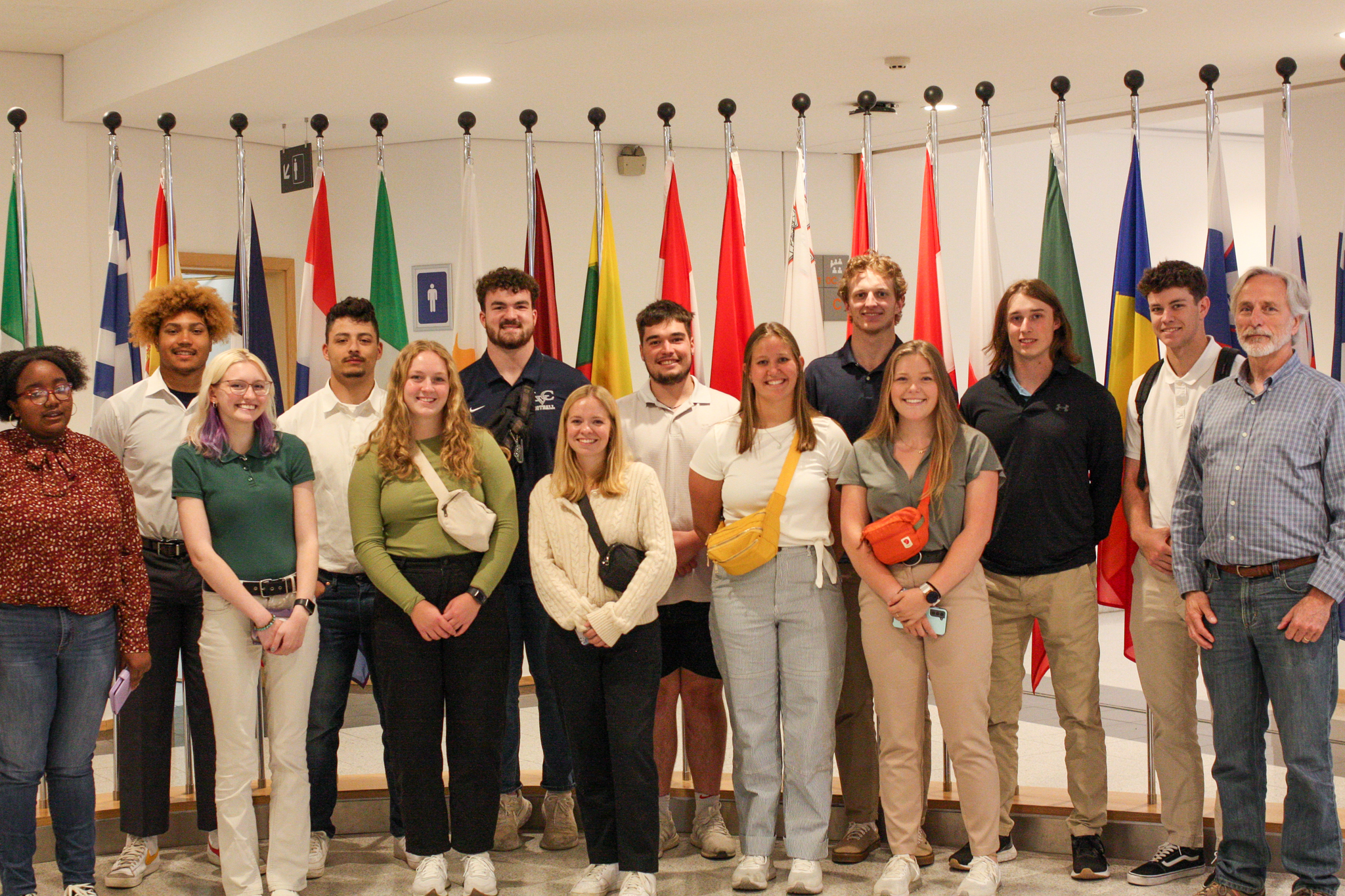 LVC students in Brussels during study abroad summer program