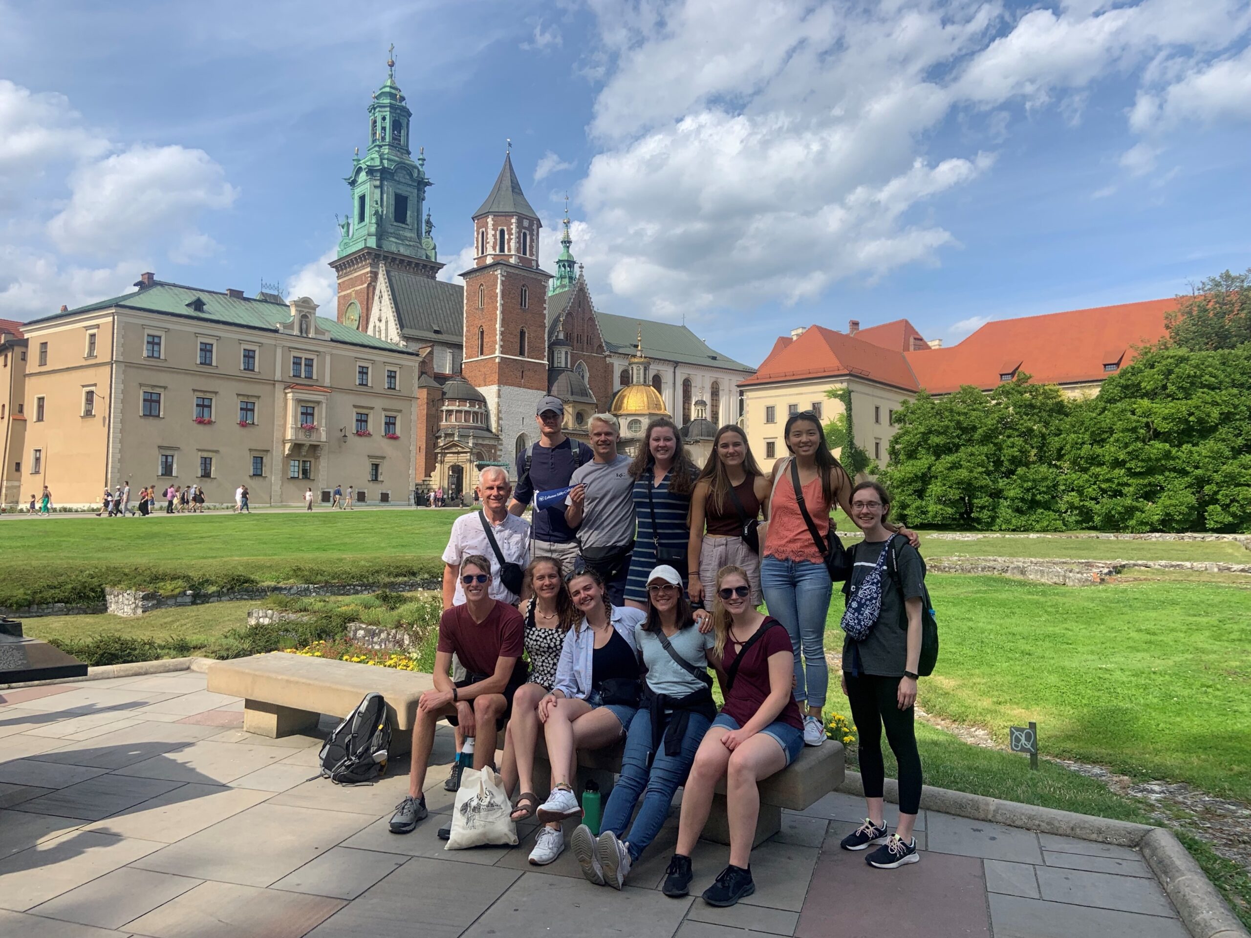 Physical therapy students study abroad in Poland during summer 2023.