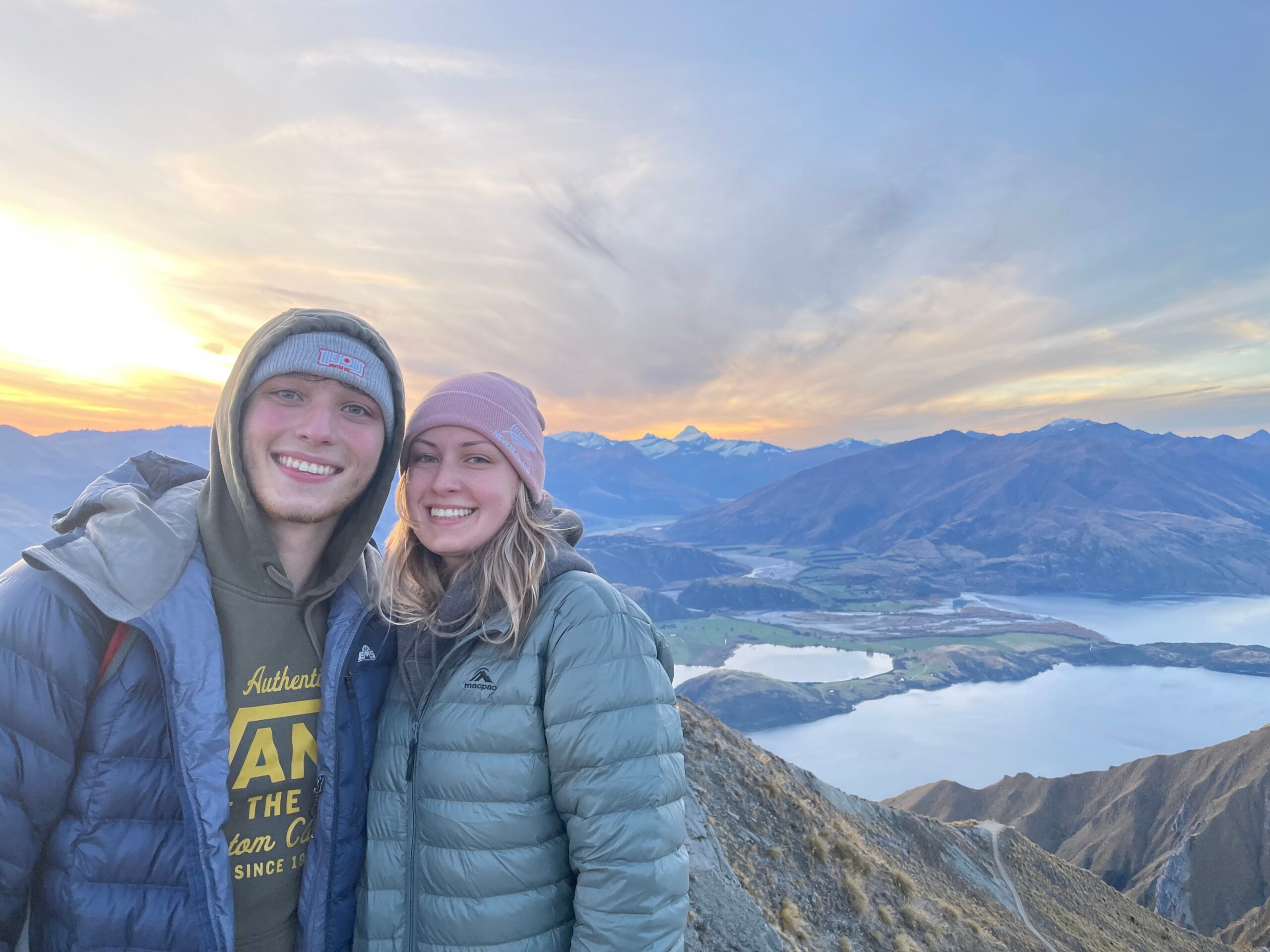 LVC students Sam and Alex in New Zealand